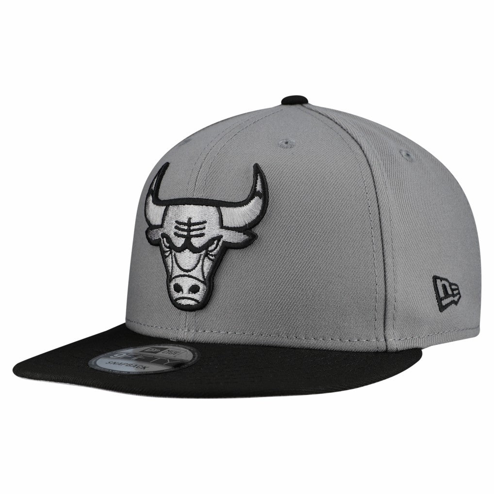 Chicago Bulls Core Logo Storm Gray Two-Tone 9FIFTY Snapback Hat Gray | New Era Lifestyle