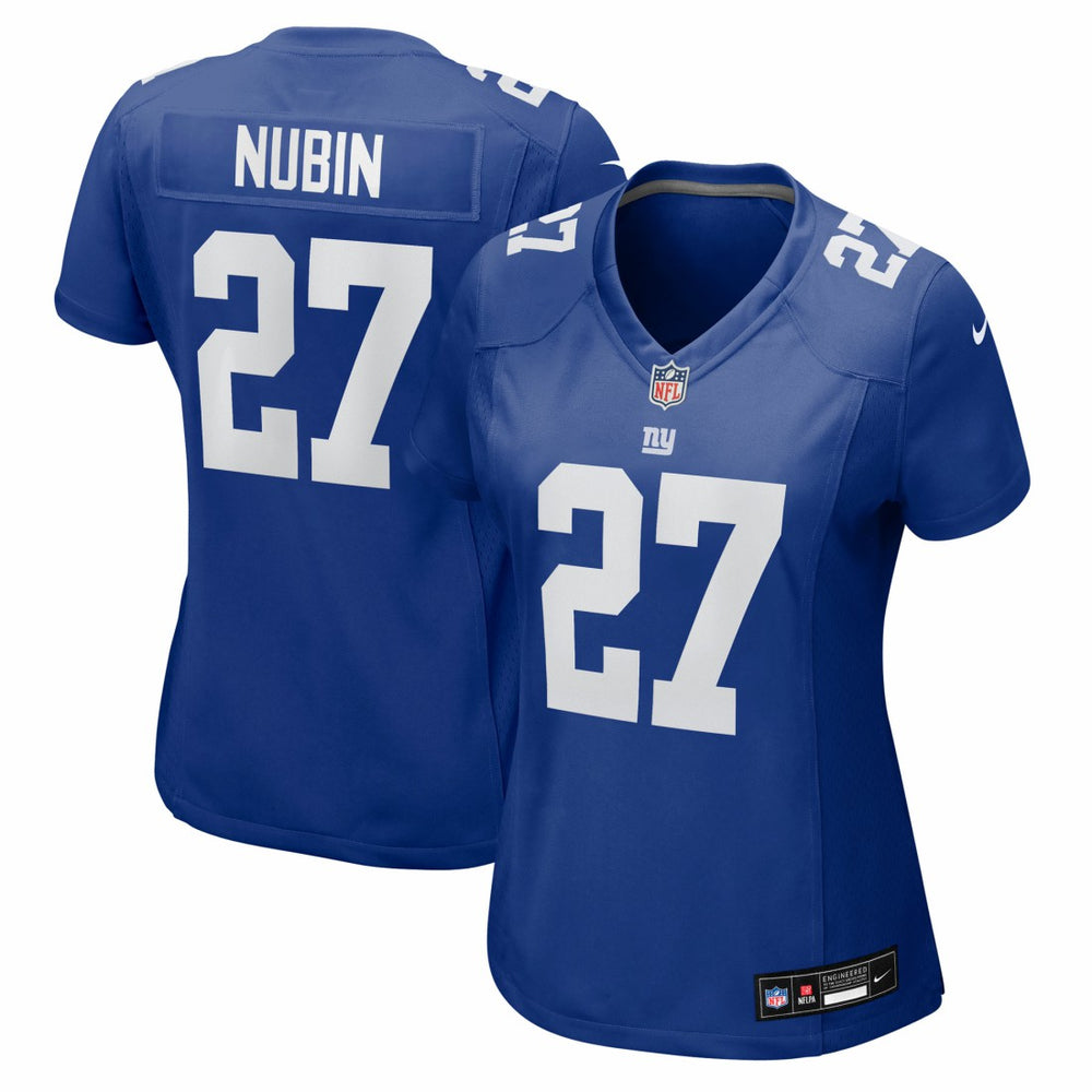 Nike Tyler Nubin New York Giants Women's Team Game Jersey Royal