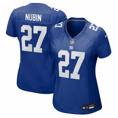 Nike Tyler Nubin New York Giants Women's Team Game Jersey Royal