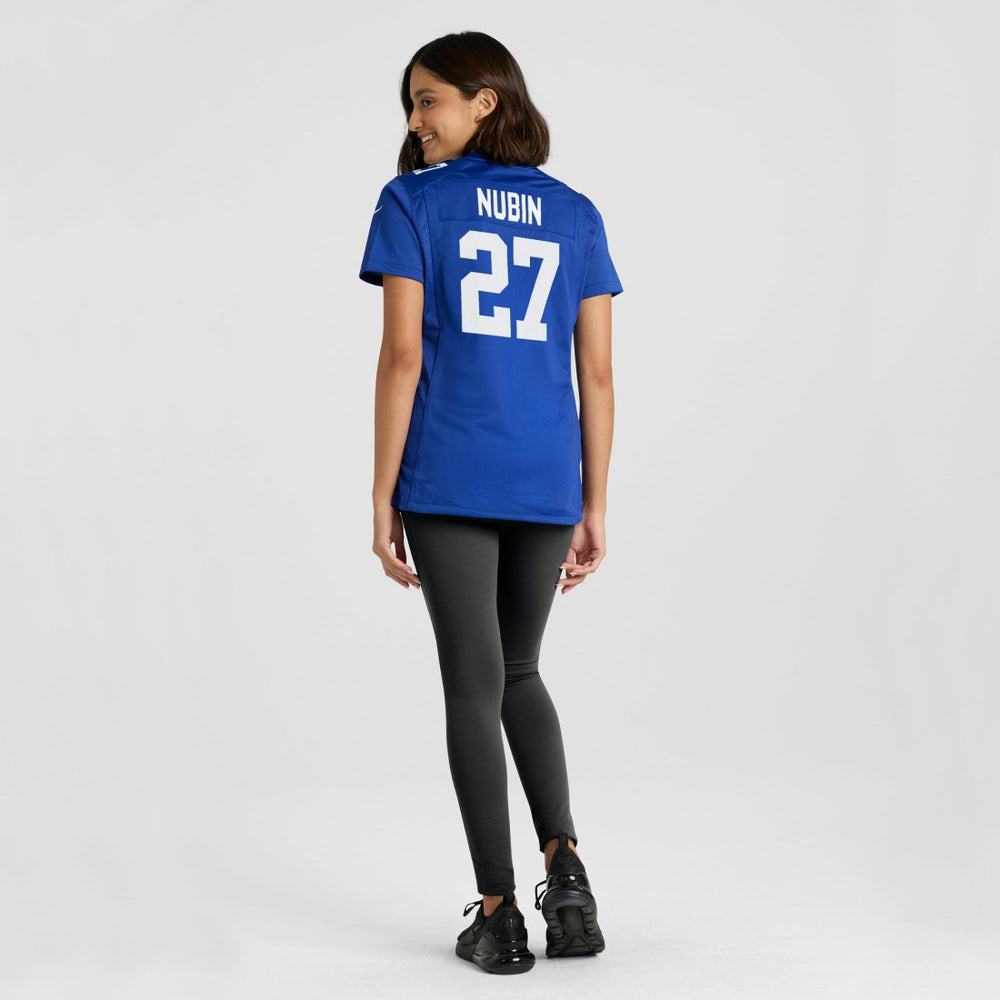Nike Tyler Nubin New York Giants Women's Team Game Jersey Royal