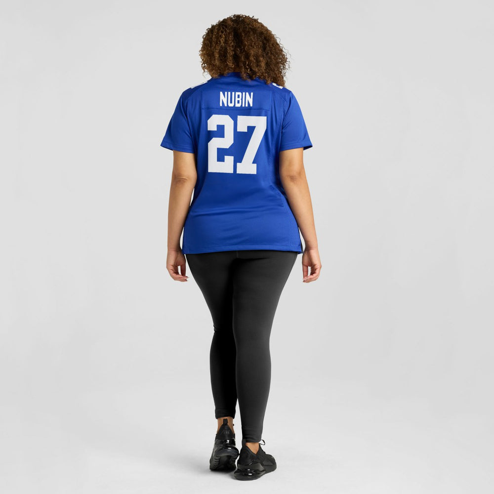 Nike Tyler Nubin New York Giants Women's Team Game Jersey Royal