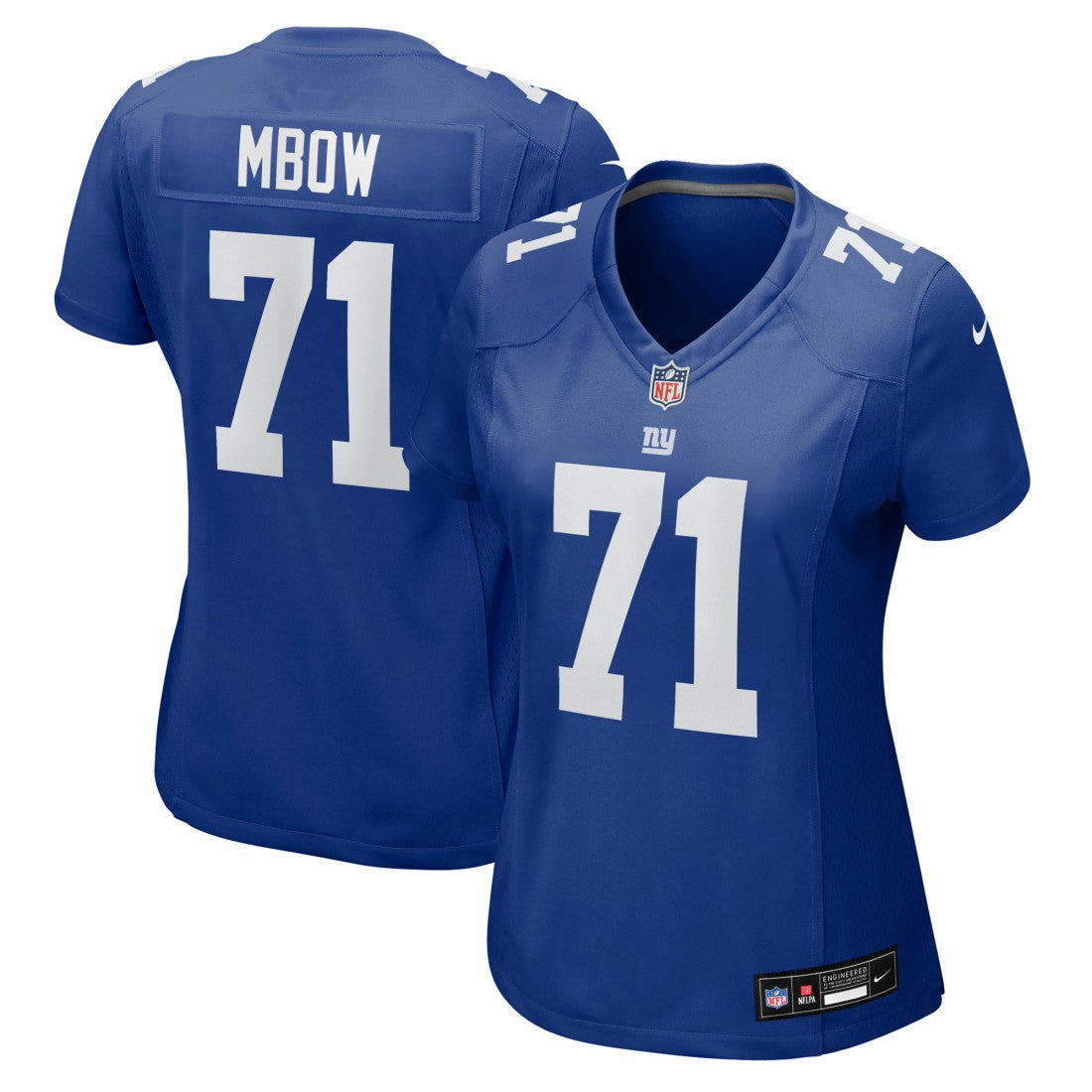Nike Marcus Mbow New York Giants Women's Team Game Jersey Royal