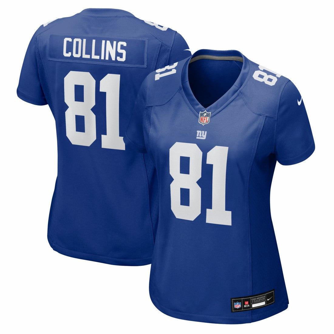 Nike Beaux Collins New York Giants Women's Team Game Jersey Royal