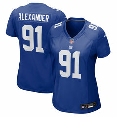 Nike Darius Alexander New York Giants Women's Team Game Jersey Royal