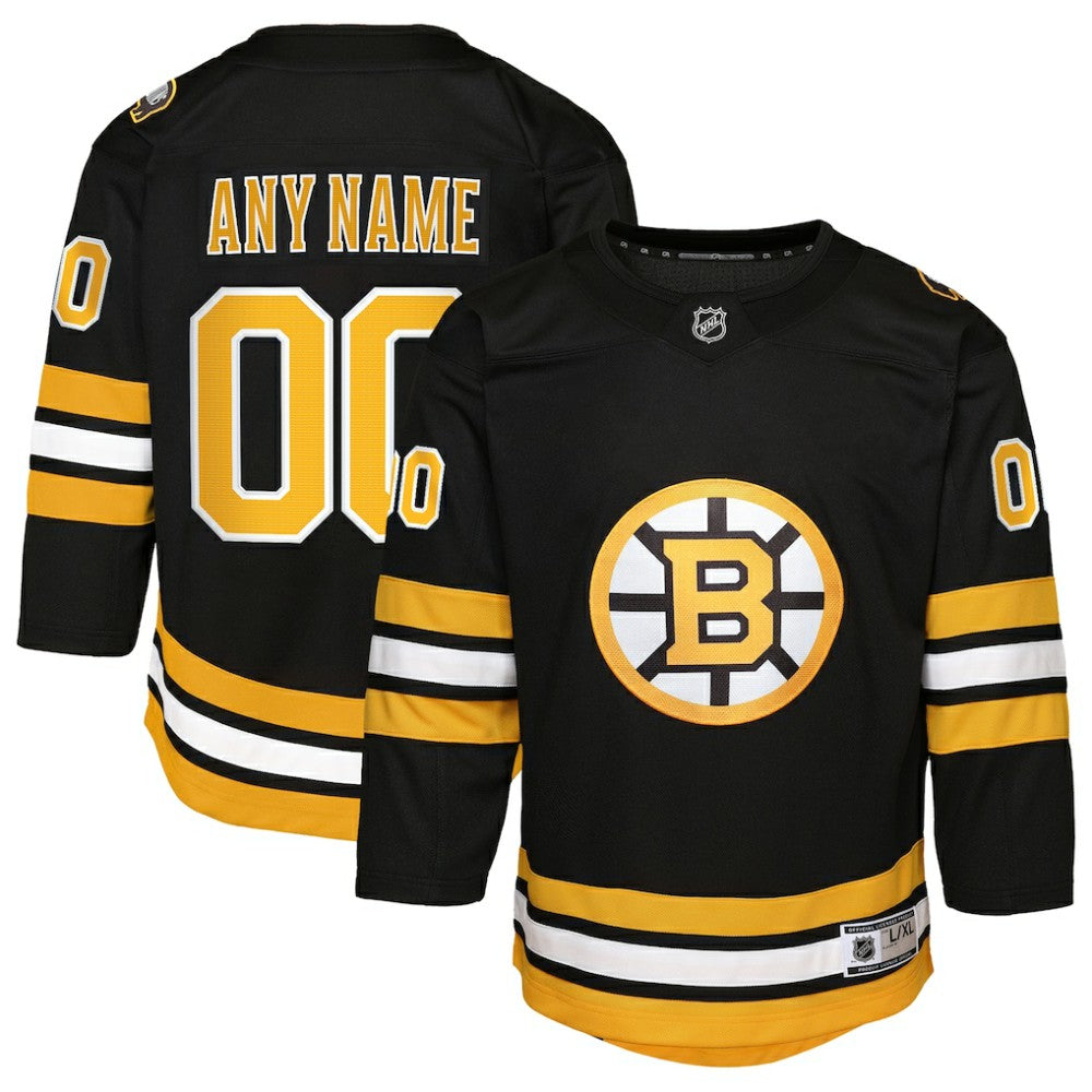 Boston Bruins Youth Home Custom Premier Jersey - Black - NHL 203453362