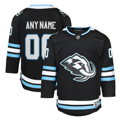 Utah Mammoth Youth Home Premier Custom Jersey - Black - NHL 203453364