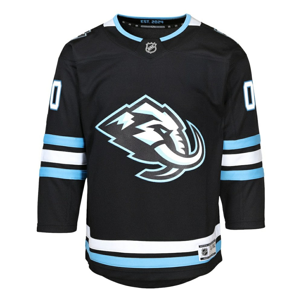 Utah Mammoth Youth Home Premier Custom Jersey - Black - NHL 203453364