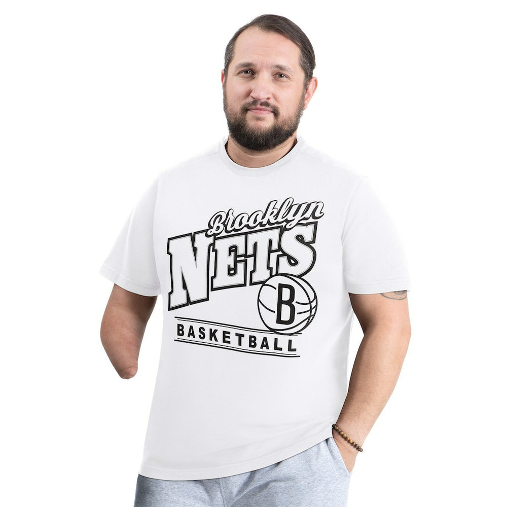 Brooklyn Nets G-III Sports by Carl Banks Adaptive Headliner T-Shirt White