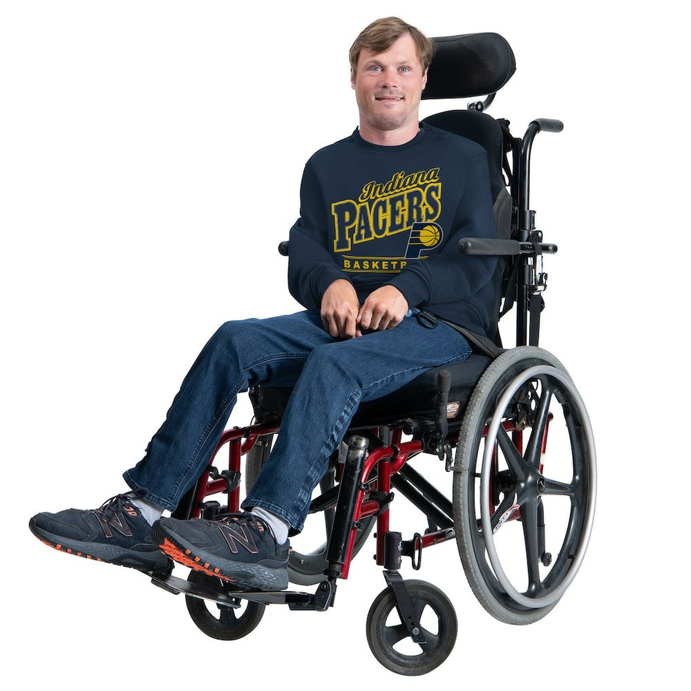 Indiana Pacers G-III Sports by Carl Banks Adaptive Headliner Fleece Crewneck Sweatshirt Navy