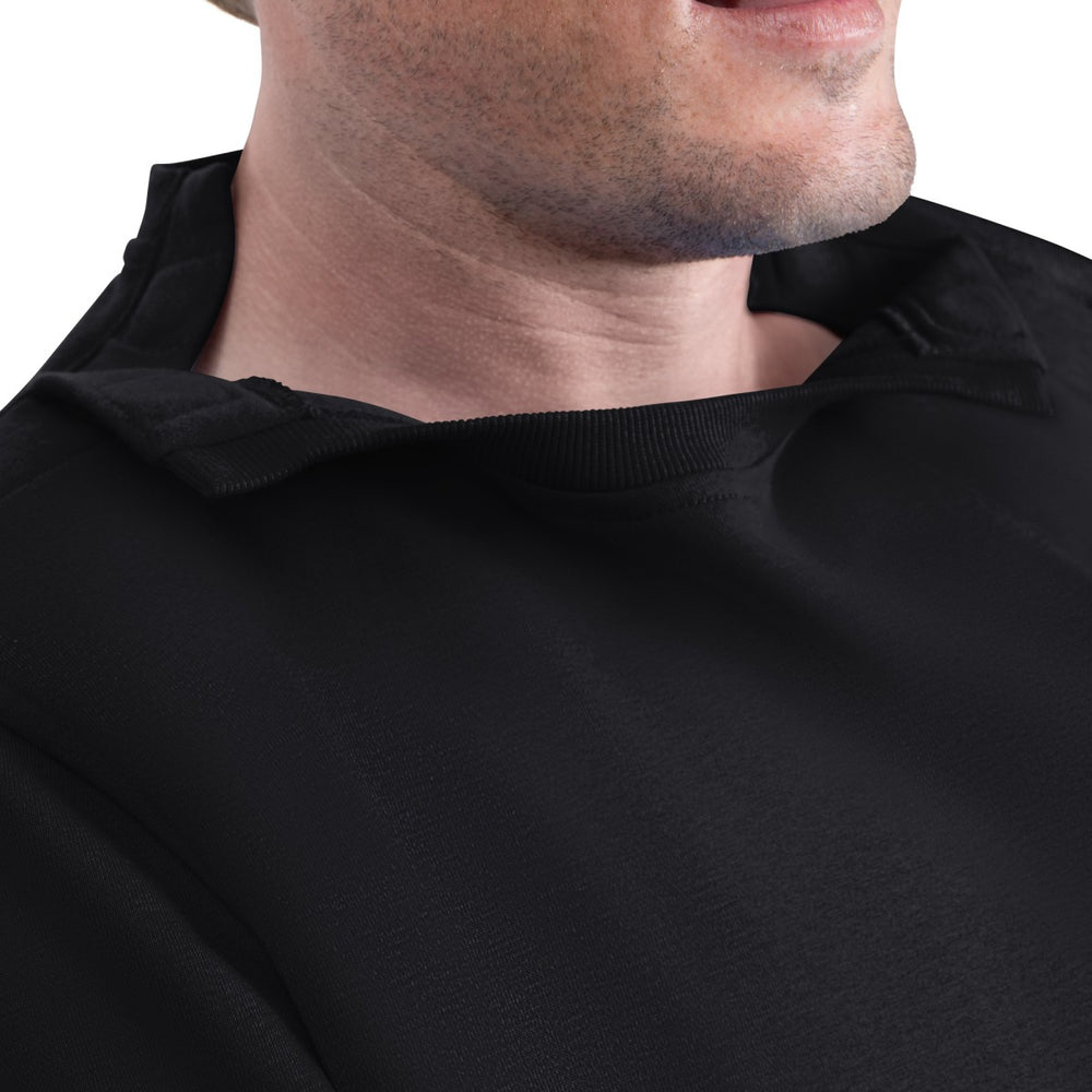 New York Knicks G-III Sports by Carl Banks Adaptive Headliner Fleece Crewneck Sweatshirt Black
