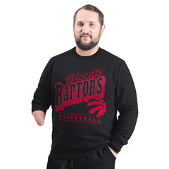 Toronto Raptors G-III Sports by Carl Banks Adaptive Headliner Fleece Crewneck Sweatshirt Black