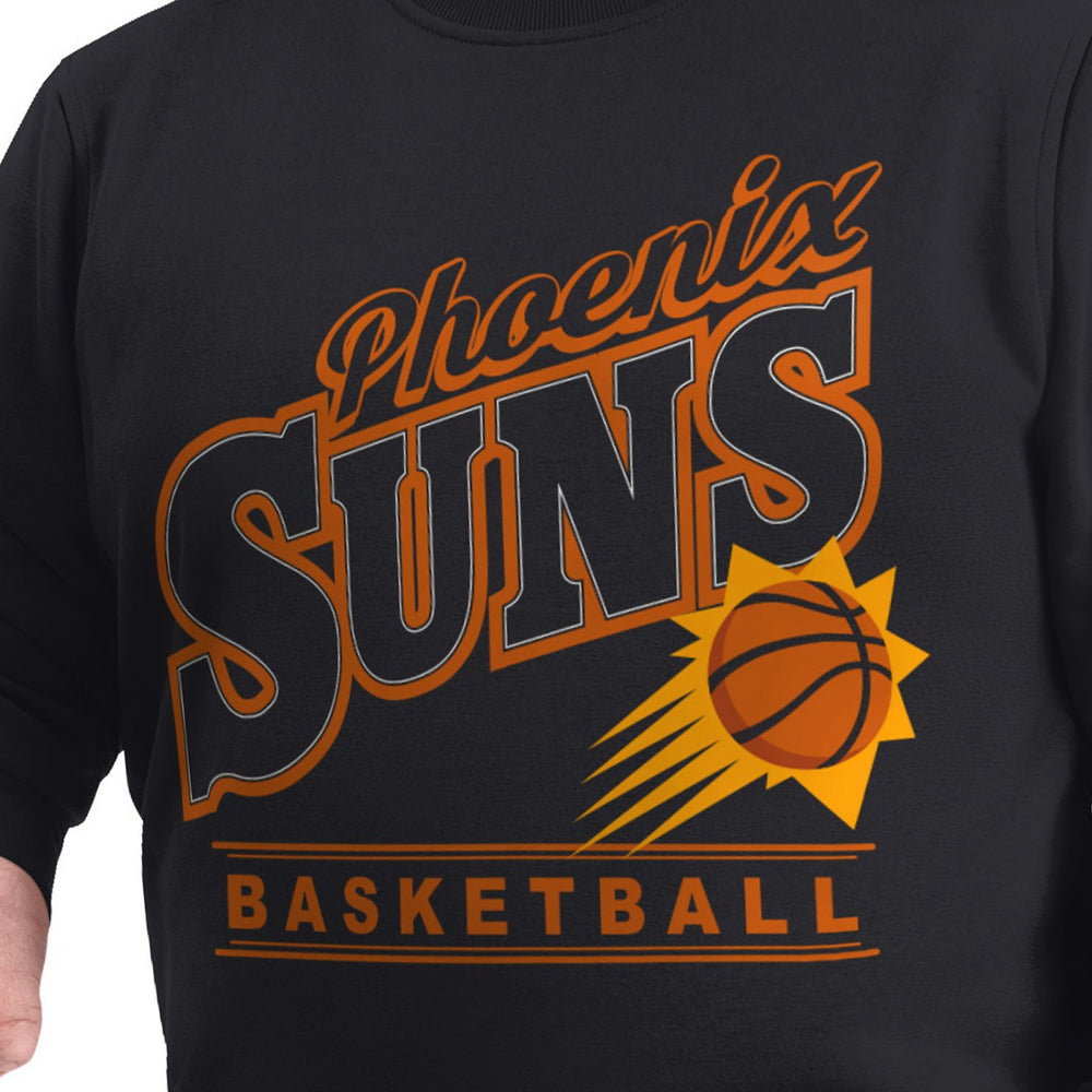 Phoenix Suns G-III Sports by Carl Banks Adaptive Headliner Fleece Crewneck Sweatshirt Black