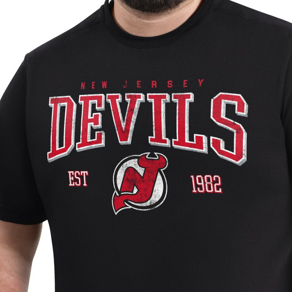 New Jersey Devils G-III Sports by Carl Banks Adaptive Classic Team Graphic T-Shirt - Black - NHL 203456409
