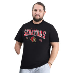 Ottawa Senators G-III Sports by Carl Banks Adaptive Classic Team Graphic T-Shirt - Black - NHL 203456410