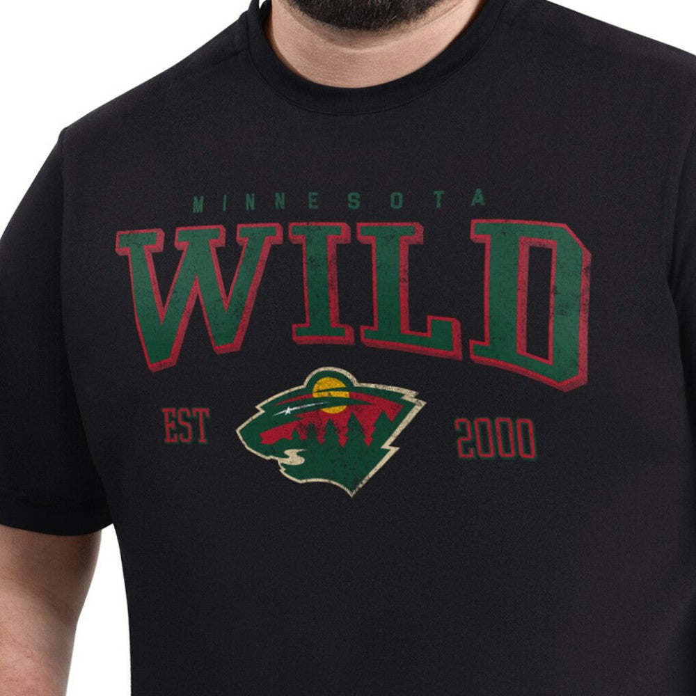 Minnesota Wild G-III Sports by Carl Banks Adaptive Classic Team Graphic T-Shirt - Black - NHL 203456411