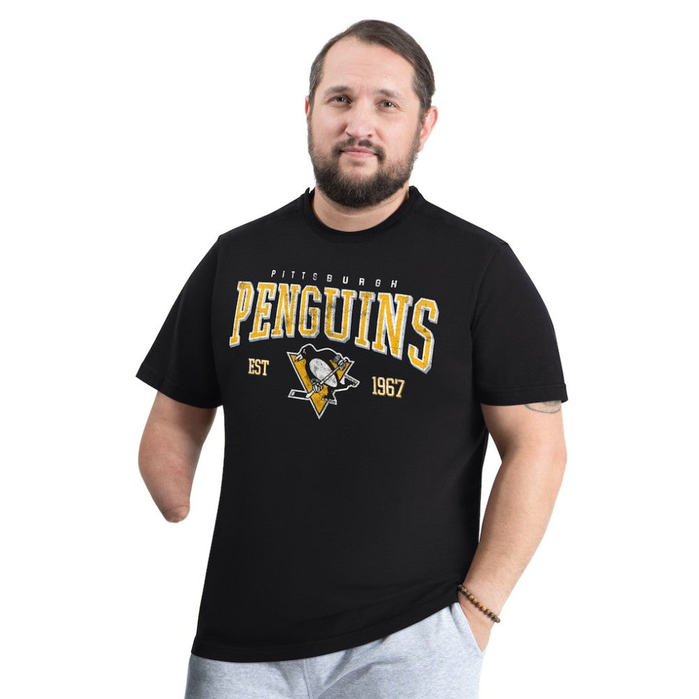 Pittsburgh Penguins G-III Sports by Carl Banks Adaptive Classic Team Graphic T-Shirt - Black - NHL 203456414