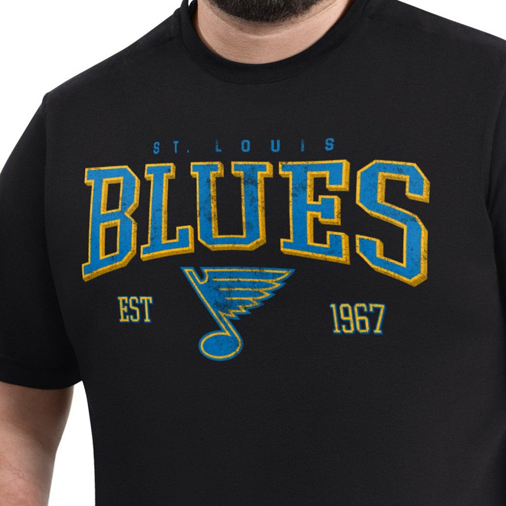 St. Louis Blues G-III Sports by Carl Banks Adaptive Classic Team Graphic T-Shirt - Black - NHL 203456416