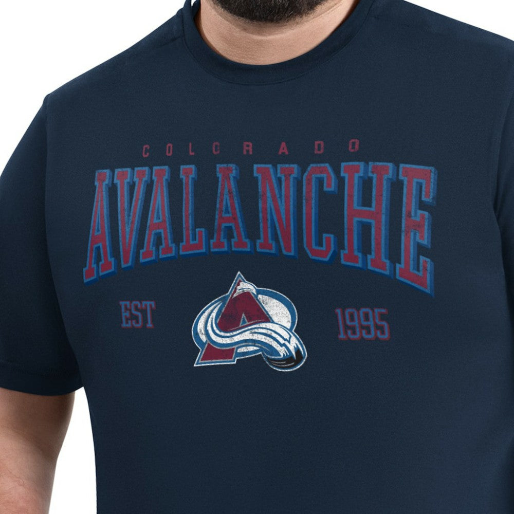 Colorado Avalanche G-III Sports by Carl Banks Adaptive Classic Team Graphic T-Shirt - Navy - NHL 203456418