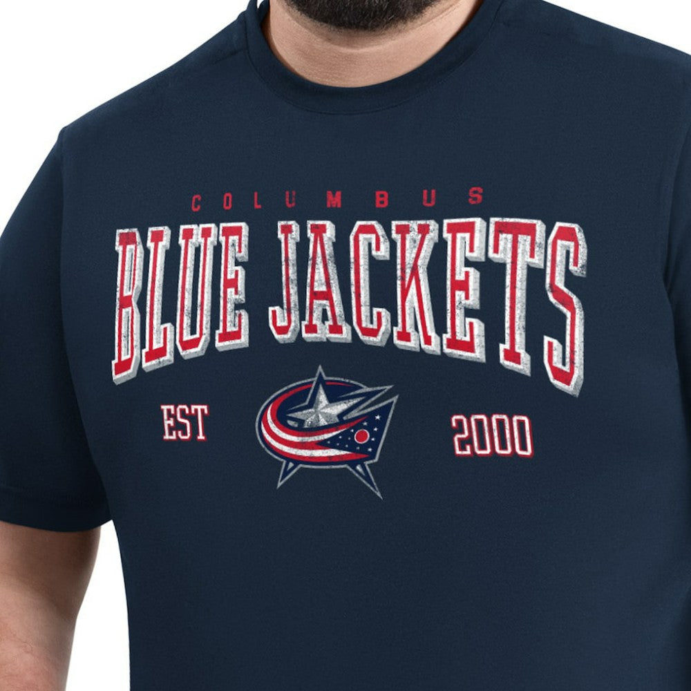Columbus Blue Jackets G-III Sports by Carl Banks Adaptive Classic Team Graphic T-Shirt - Navy - NHL 203456419