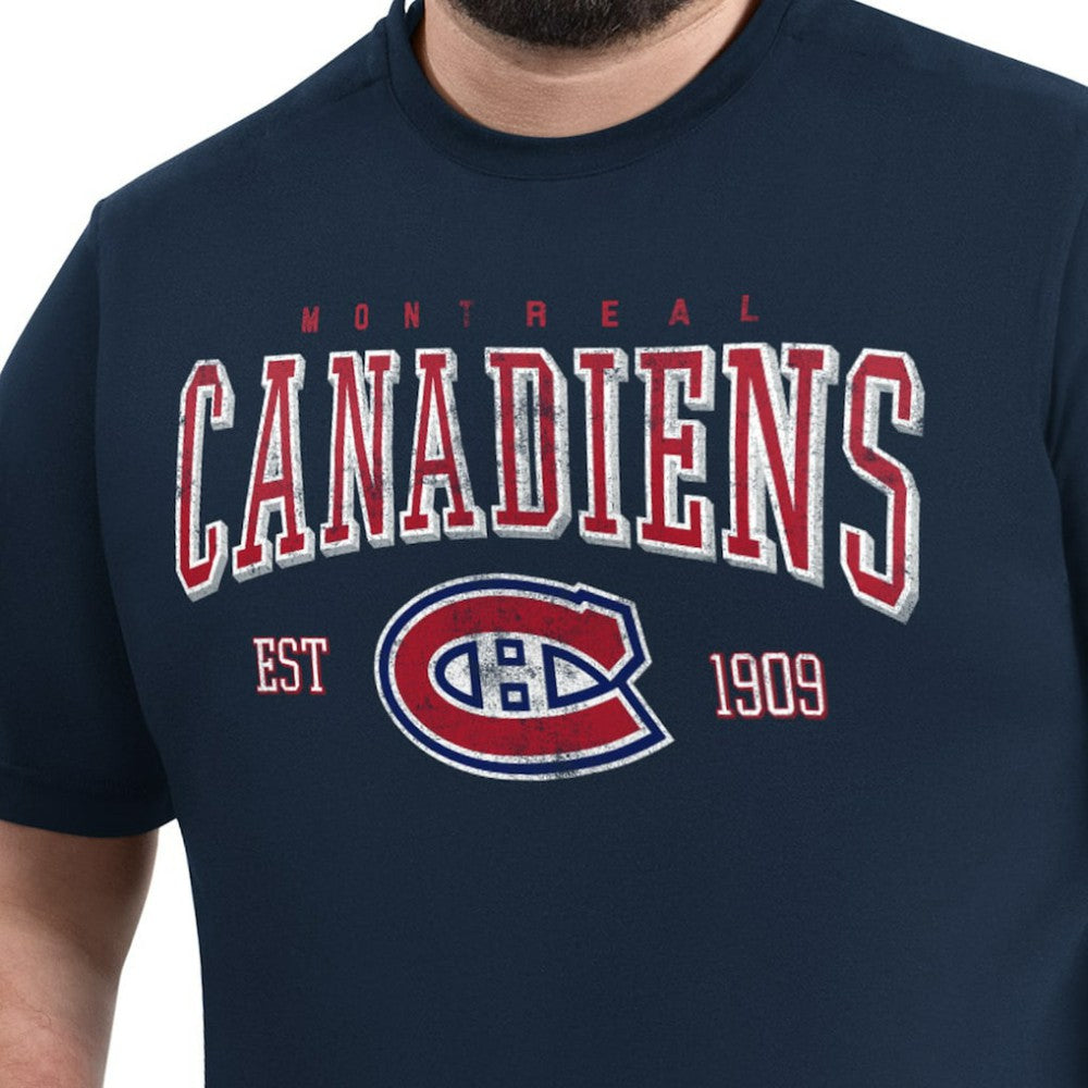 Montreal Canadiens G-III Sports by Carl Banks Adaptive Classic Team Graphic T-Shirt - Navy - NHL 203456421