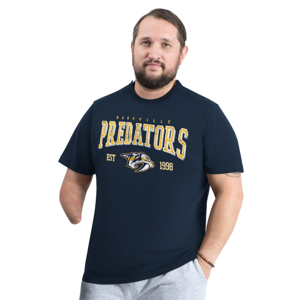 Nashville Predators G-III Sports by Carl Banks Adaptive Classic Team Graphic T-Shirt - Navy - NHL 203456422