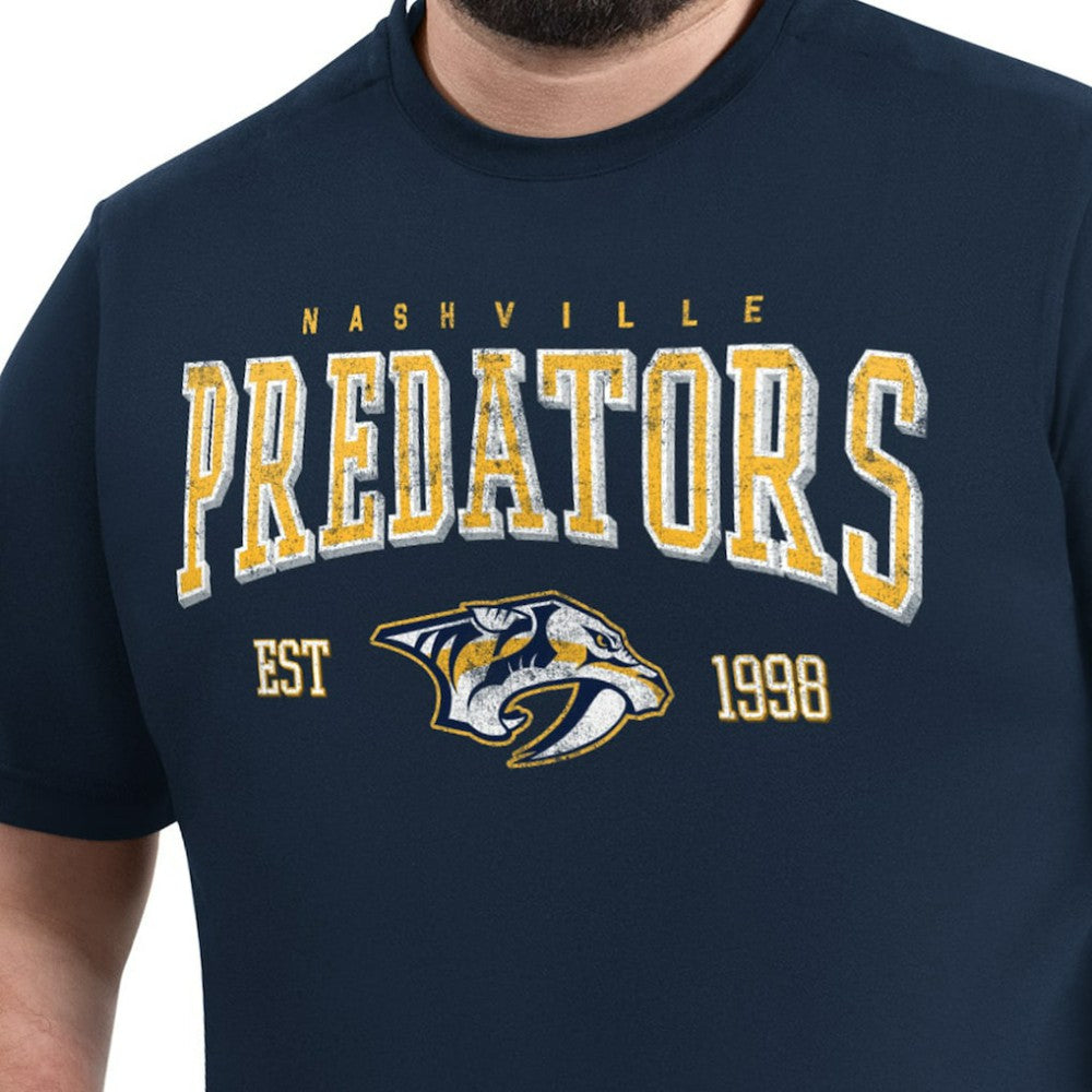 Nashville Predators G-III Sports by Carl Banks Adaptive Classic Team Graphic T-Shirt - Navy - NHL 203456422