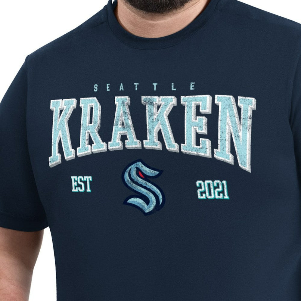 Seattle Kraken G-III Sports by Carl Banks Adaptive Classic Team Graphic T-Shirt - Navy - NHL 203456423