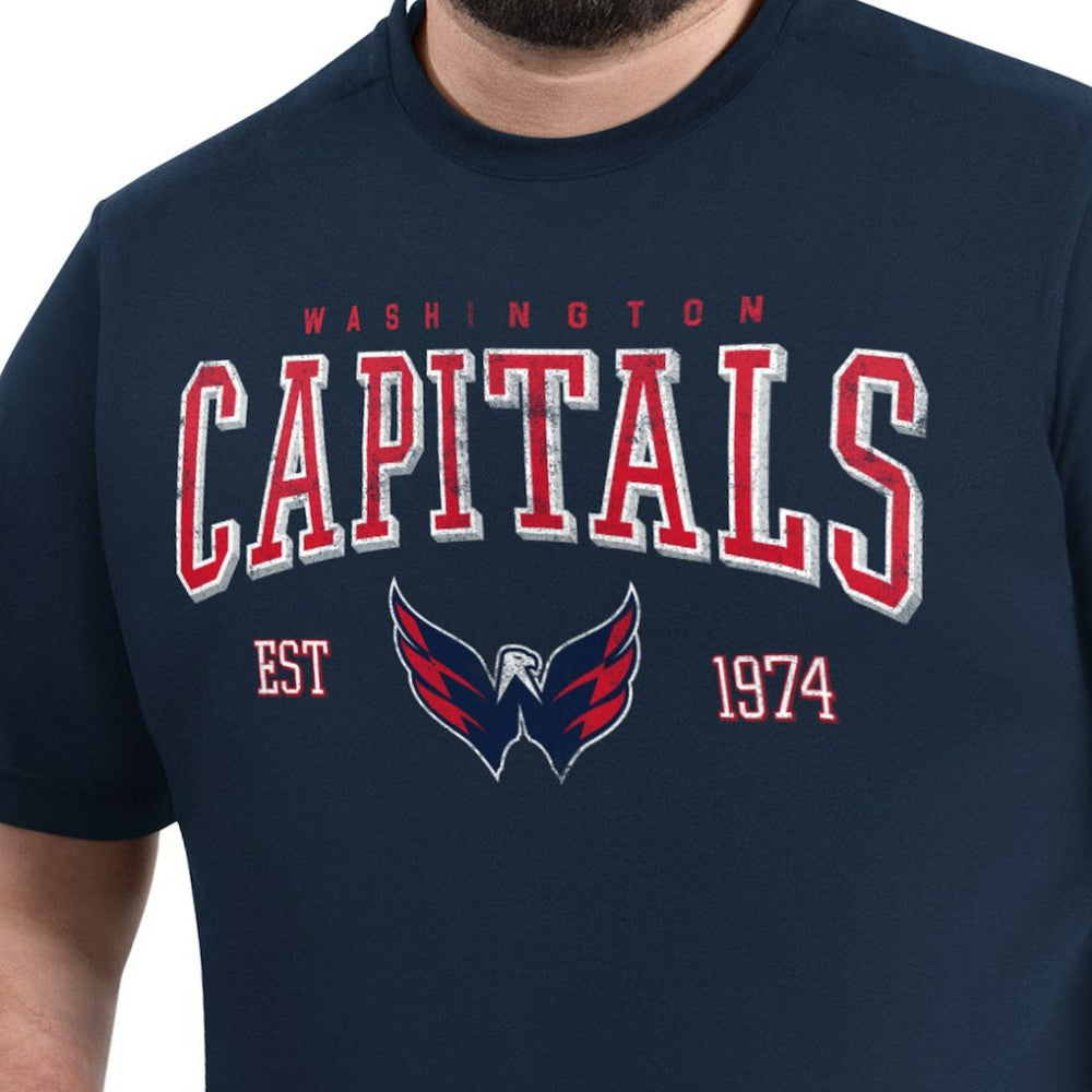 Washington Capitals G-III Sports by Carl Banks Adaptive Classic Team Graphic T-Shirt - Navy - NHL 203456425