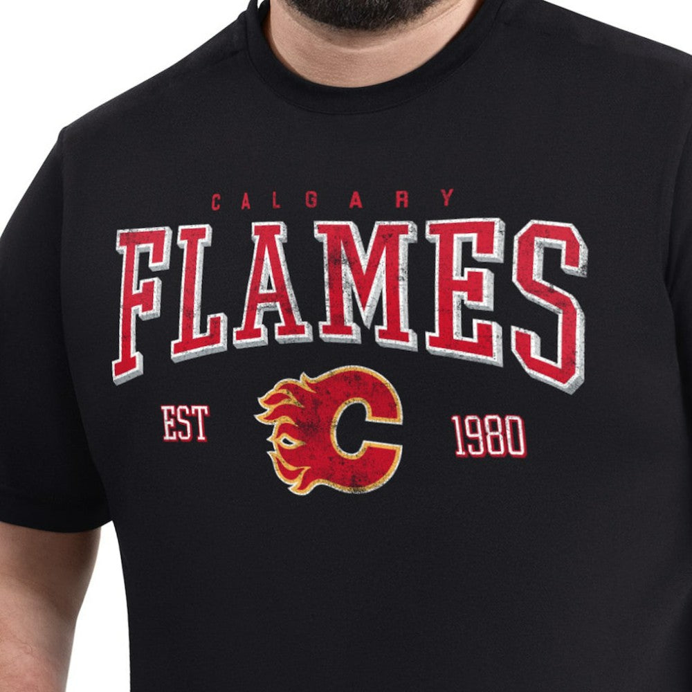 Calgary Flames G-III Sports by Carl Banks Adaptive Classic Team Graphic T-Shirt - Black - NHL 203456433