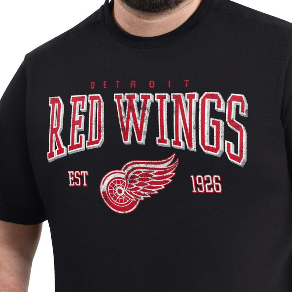 Detroit Red Wings G-III Sports by Carl Banks Adaptive Classic Team Graphic T-Shirt - Black - NHL 203456436