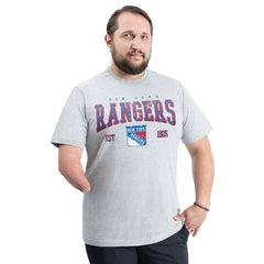 New York Rangers G-III Sports by Carl Banks Adaptive Classic Team Graphic T-Shirt - Gray - NHL 203456439