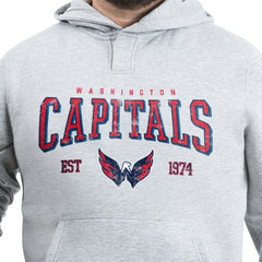 Washington Capitals G-III Sports by Carl Banks Adaptive Classic Team Spirit Fleece Hoodie - Gray - NHL 203456441