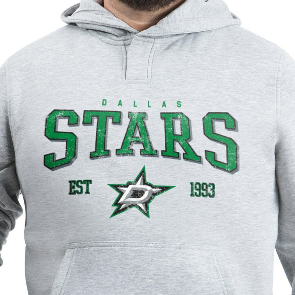 Dallas Stars G-III Sports by Carl Banks Adaptive Classic Team Spirit Fleece Hoodie - Gray - NHL 203456442
