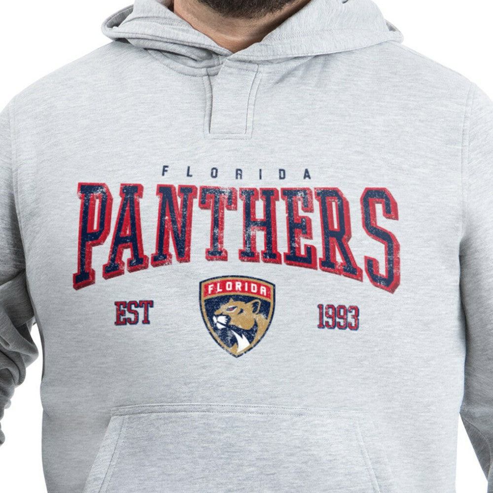 Florida Panthers G-III Sports by Carl Banks Adaptive Classic Team Spirit Fleece Hoodie - Gray - NHL 203456444
