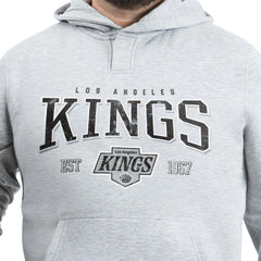 Los Angeles Kings G-III Sports by Carl Banks Adaptive Classic Team Spirit Fleece Hoodie - Gray - NHL 203456445