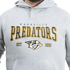 Nashville Predators G-III Sports by Carl Banks Adaptive Classic Team Spirit Fleece Hoodie - Gray - NHL 203456447