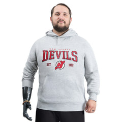 New Jersey Devils G-III Sports by Carl Banks Adaptive Classic Team Spirit Fleece Hoodie - Gray - NHL 203456448