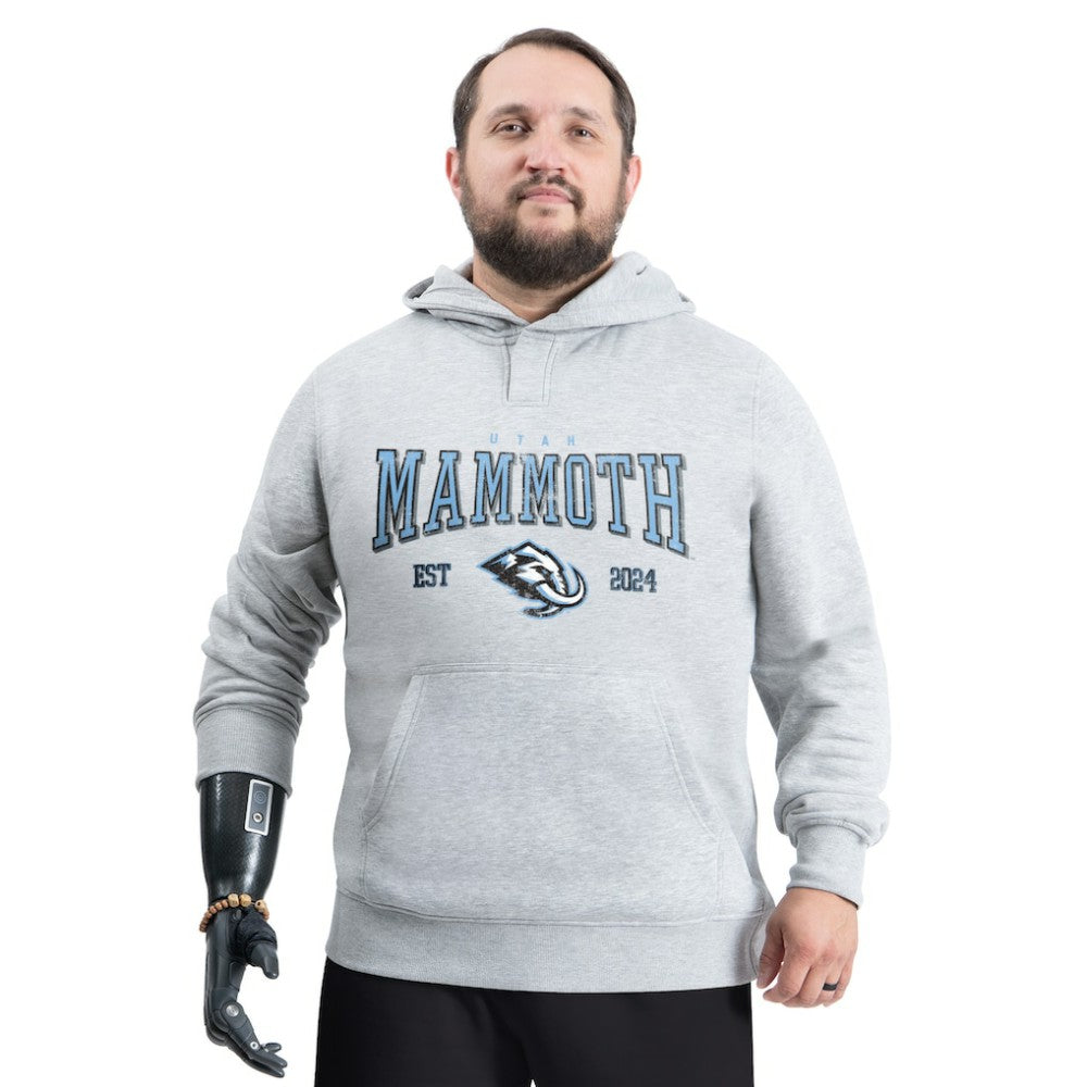 Utah Mammoth G-III Sports by Carl Banks Adaptive Classic Team Spirit Fleece Hoodie - Gray - NHL 203456453