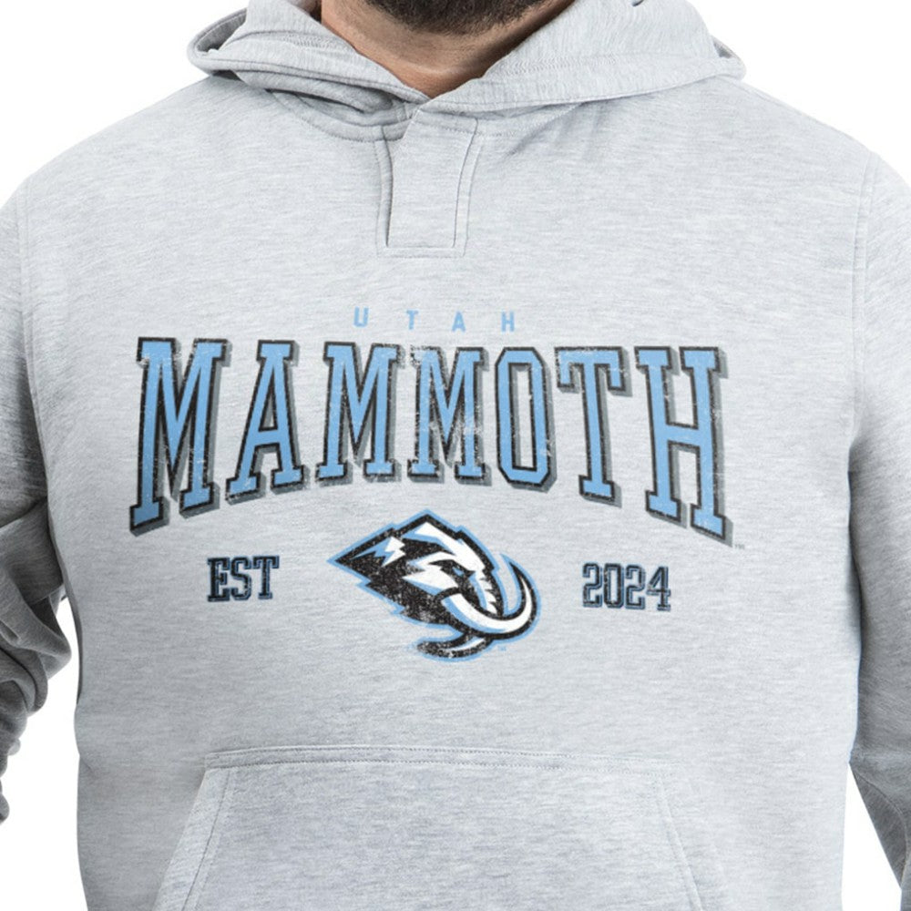 Utah Mammoth G-III Sports by Carl Banks Adaptive Classic Team Spirit Fleece Hoodie - Gray - NHL 203456453