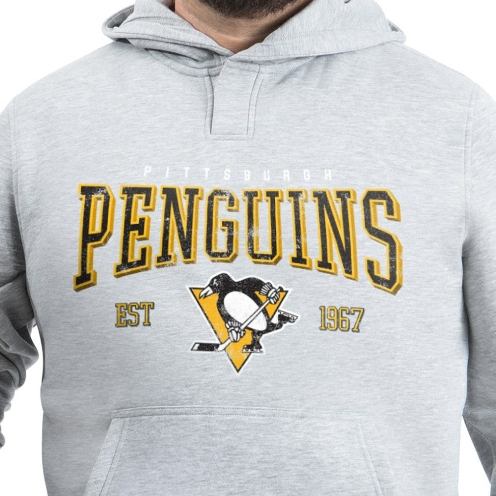 Pittsburgh Penguins G-III Sports by Carl Banks Adaptive Classic Team Spirit Fleece Hoodie - Gray - NHL 203456454