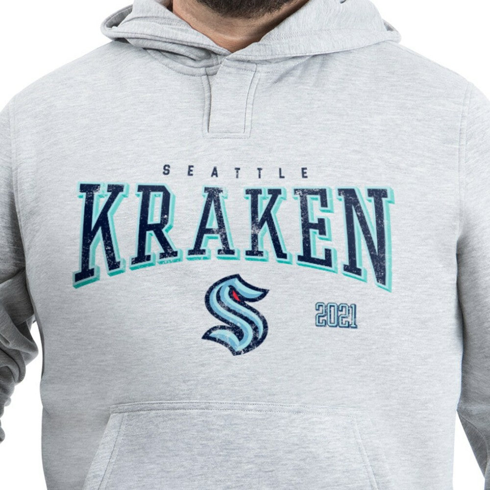 Seattle Kraken G-III Sports by Carl Banks Adaptive Classic Team Spirit Fleece Hoodie - Gray - NHL 203456458