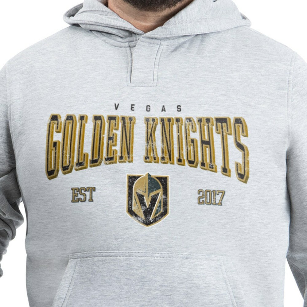 Vegas Golden Knights G-III Sports by Carl Banks Adaptive Classic Team Spirit Fleece Hoodie - Gray - NHL 203456459