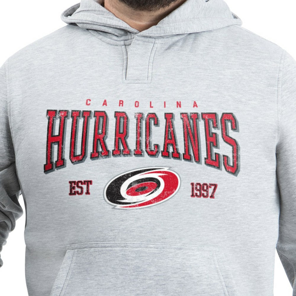 Carolina Hurricanes G-III Sports by Carl Banks Adaptive Classic Team Spirit Fleece Hoodie - Gray - NHL 203456461