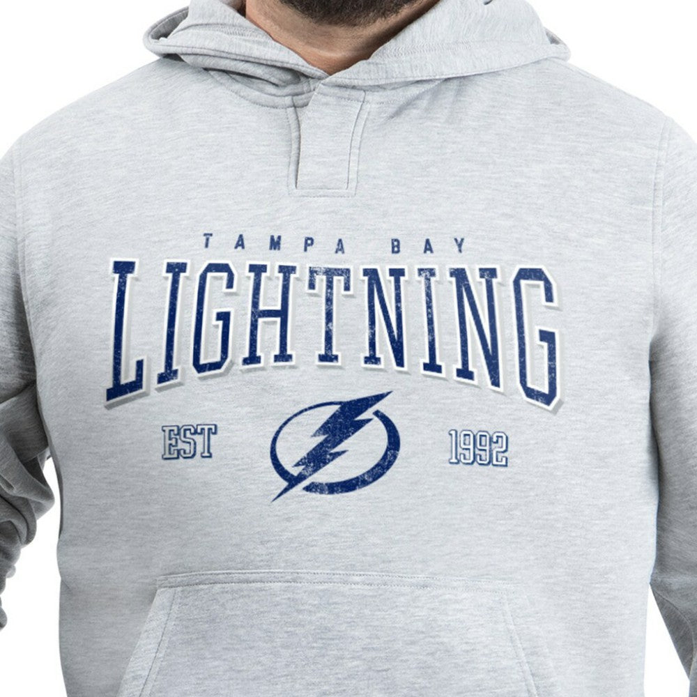 Tampa Bay Lightning G-III Sports by Carl Banks Adaptive Classic Team Spirit Fleece Hoodie - Gray - NHL 203456462