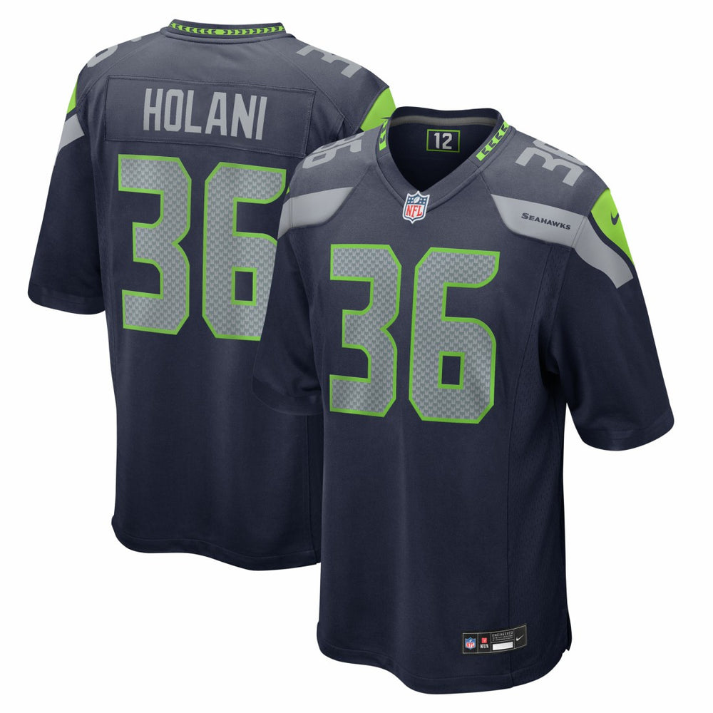 Nike George Holani Seattle Seahawks Team Game Jersey College Navy