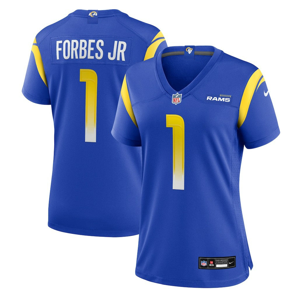 Nike Emmanuel Forbes Jr. Los Angeles Rams Women's Team Game Jersey Royal