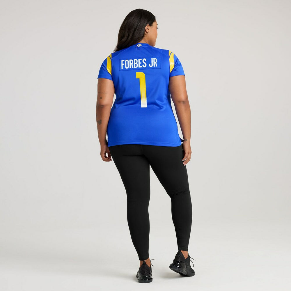 Nike Emmanuel Forbes Jr. Los Angeles Rams Women's Team Game Jersey Royal