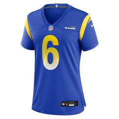 Nike Nick Hampton Los Angeles Rams Women's Team Game Jersey Royal