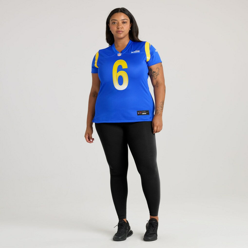 Nike Nick Hampton Los Angeles Rams Women's Team Game Jersey Royal