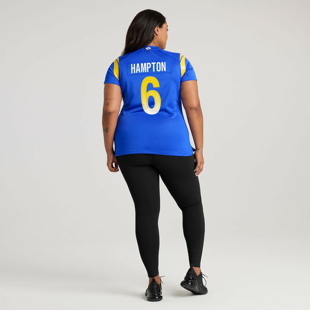 Nike Nick Hampton Los Angeles Rams Women's Team Game Jersey Royal